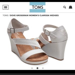 NWT Toms Wedge Heels